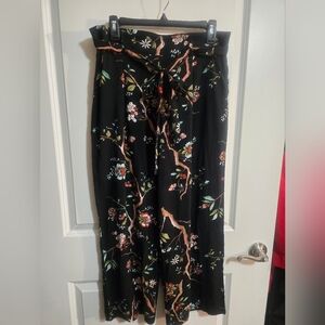 Floral Wide-Leg Pants